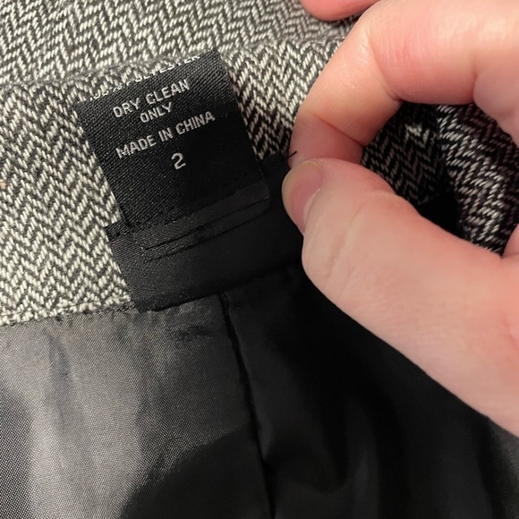 Torrid blazer herringbone gray black ribbon women’s plus size 2 / 2x wool blend - Picture 4 of 4